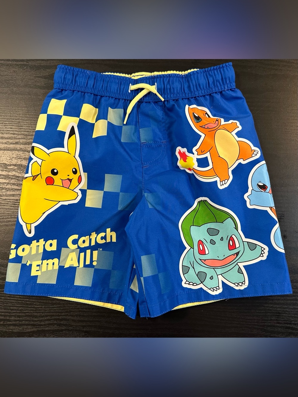 Pokemon Size 7 2-Piece Swim Trunks and Rashguard Set NWT - Picture 8 of 11
